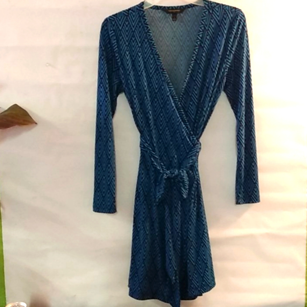 Banana Republic Printed Wrap Around Dress